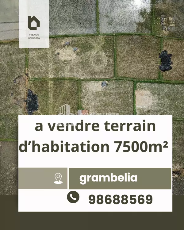a vendre terrain agricole 3662m²
